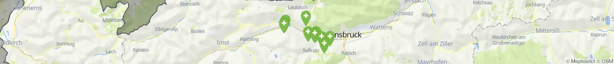 Kartenansicht für Apotheken-Notdienste in der Nähe von Reith bei Seefeld (Innsbruck  (Land), Tirol)